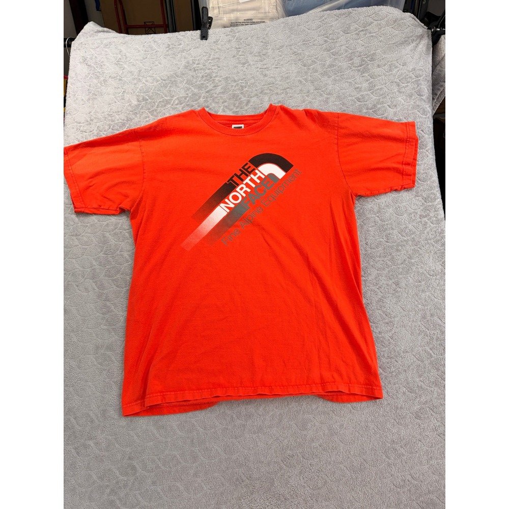 The North Face Mens Orange Graphic Logo T-Shirt Fine Alpine Equipment Size M